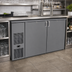 Thumbnail image #2 for Glastender Pass-Thru Front-Serviced Back Bar Cooler, 60 Inch, Two-Section, 4-Door