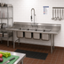 Thumbnail image #2 for Advance Tabco Regaline 4-Compartment Sink with Left and Right Drainboards, 24