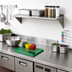 Thumbnail image #2 for Eagle Group WS1024TL Wall-Mounted Tab-Lock Shelf, 24W x 10D, 16-Gauge 430 Stainless Steel