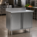 Thumbnail image #2 for Eagle Spec-Master 60-Inch Wide x 30-Inch Deep Enclosed Work Table with Hinged Doors and 4-1/2-Inch Backsplash
