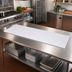 Thumbnail image #2 for John Boos PL66 Reversible High-Density Polyethylene Steam Table Cutting Board, 96 x 8 x 3/4 Inch