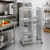 Thumbnail image #2 for Channel Standard Series Double Section Aluminum Cafeteria Tray Rack, 36-Inch Height, 20-Tray Capacity