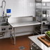 Thumbnail image #2 for John Boos Pro-Bowl 60-Inch Straight Clean Dishtable, Right-to-Left, 14-Gauge Stainless Steel
