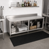 Thumbnail image #2 for John Boos 96-Inch x 30-Inch Stainless Steel Underbar Work Table with Open Front Cabinet Base and 5-Inch Backsplash