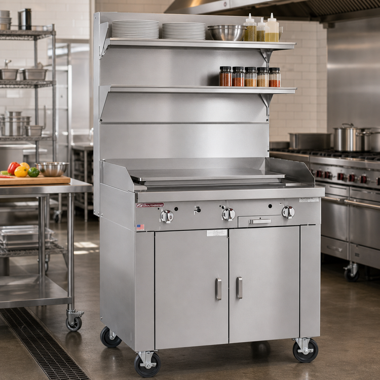 Product image #2 for Southbend Platinum Heavy Duty 32-Inch Gas Plancha Griddle Range with Convection Oven and 1/2-Inch Plate