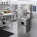 Thumbnail image #2 for Wall-Mounted Hand Sink with Built-In Waste Receptacle, Faucet, Soap & Towel Dispenser, 304 Stainless Steel