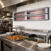 Thumbnail image #2 for Hatco Glo-Ray 36-Inch Dual Infrared Strip Heater, 6-Inch Spacer, Aluminum, Unlighted, 2000W