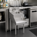 Thumbnail image #2 for Krowne Royal Series 18 Inch Wide Freestanding Underbar Blender Station with Dump Sink and Recessed Blender Shelf