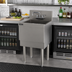 Thumbnail image #2 for Top Shelf TS Series Extra Capacity 1-Compartment Stainless Steel Underbar Sink Unit, 18 x 18-9/16 Inches