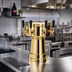 Thumbnail image #2 for Micro Matic Mushroom 4-Faucet Countertop Glycol-Cooled Draft Beer Tower, 12-Inch Diameter, Polished Brass Finish