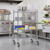 Thumbnail image #2 for Advance Tabco Chrome Wire Mobile Cart with 4 Shelves, 24 x 36 Inches