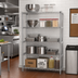 Thumbnail image #2 for EAGLEbrite 5-Tier Add-On Wire Shelving Unit, 60 x 18 x 74 Inches, Zinc Finish