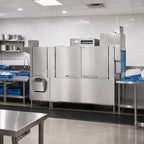 Thumbnail image #2 for Champion 86 PRO-HR High-Temperature 2-Tank Electric Rack Conveyor Dishwasher with 22-Inch Prewash, Heat Recovery, 348 Racks/Hour