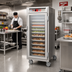 Thumbnail image #2 for Metro C5 6 Series 3/4-Height Mobile Heated Holding Cabinet with Clear Glass Doors and Universal Slides