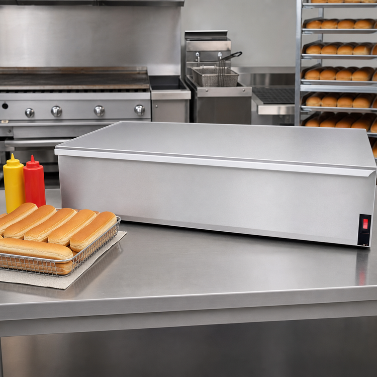Product image #2 for APW Wyott BWD-75 Dry Freestanding Hot Dog Bun Warmer, 40-Bun Capacity