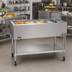 Thumbnail image #2 for Eagle Group 4-Pan Portable Ice-Cooled Mobile Serving Counter, Open Base
