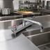 Thumbnail image #2 for BK Resources Evolution Deck Mount Manual Faucet with 8-Inch Centers and 14-Inch Swing Spout