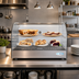 Thumbnail image #2 for KoolMore 22-Inch Curved Glass Countertop Hot Food Display Warmer, 1.5 Cu. Ft., Full-Service
