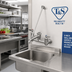 Thumbnail image #2 for T&S Brass 8-Inch Wall Mount Service Sink Mixing Faucet with Vacuum Breaker