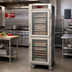 Thumbnail image #2 for Metro C5 6 Series Insulated Full-Height Mobile Heated Holding Cabinet with Dutch Clear Glass Doors, 34-Pan Capacity