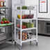 Thumbnail image #3 for Cambro Camshelving Premium 4-Tier High Density Solid Mobile Starter Unit, 21 x 36 x 67-1/4 Inches, Speckled Gray