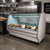 Thumbnail image #2 for Howard-McCray 40E Series 75.5-Inch Self-Contained Fish & Poultry Service Case with Curved Glass, Stainless Steel, and LED Lighting