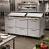 Thumbnail image #2 for Turbo Air PRO Series 72-5/8 Inch Three-Section Sandwich/Salad Prep Table with 6 Drawers and Rear-Mounted Self-Contained Refrigeration