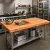 Thumbnail image #2 for Boos Block American Cherry Edge Grain Kitchen Countertop, 72 x 42 x 3 Inches, Varnique Finish