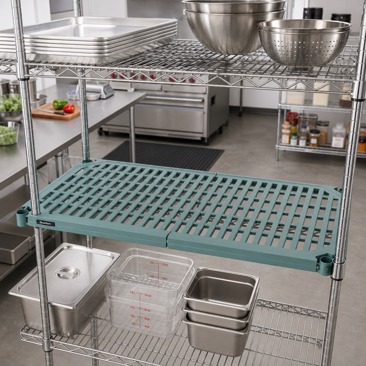 Product image #2 for Quantum 54"W x 18"D Polymer Shelf Mat for Wire Shelves