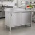 Thumbnail image #2 for John Boos Stainless Steel Enclosed Work Table with Cabinet Base and Hinged Doors, 60 x 24 Inches