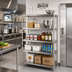 Thumbnail image #2 for John Boos Stainless Steel Dry Storage Shelving Unit with 4 Adjustable Shelves, 54 x 18 x 72 Inches
