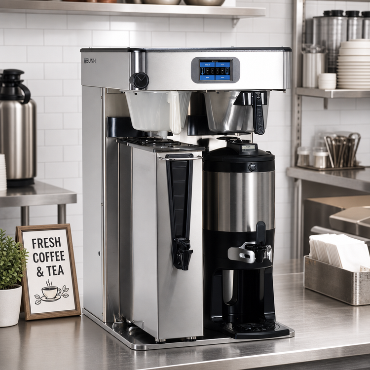 Product image #2 for BUNN Infusion Series ITCB Twin HV PE Dual-Sided High Volume Automatic Fill Tea and Coffee Brewer