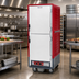 Thumbnail image #2 for Metro C5 3 Series Full-Height Mobile Heated Holding Cabinet with Dutch Solid Doors and Fixed Wire Slides