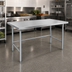 Thumbnail image #2 for Advance Tabco 60-Inch x 24-Inch 14 Gauge 304 Stainless Steel Flat Top Work Table with Galvanized Base
