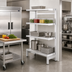 Thumbnail image #2 for Channel Manufacturing TT2448 Tubular Cantilever Shelf Section, Aluminum