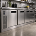 Thumbnail image #2 for Krowne 60-Inch Stainless Steel Front Kick Plate for Back Bar Coolers