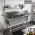 Thumbnail image #2 for John Boos Pro-Bowl 3-Compartment Stainless Steel Sink with 30-Inch Right Drainboard, 20 x 20 x 12-Inch Bowls