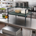 Thumbnail image #2 for QuadPlus Mobile Dunnage Rack with 3-Sided Frame and Louvered Polypropylene Mat, 24 x 18 x 14 Inches, 800 lb Capacity