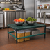 Thumbnail image #2 for QuadPlus Mobile Dunnage Rack with 800 lb. Capacity, 30 x 18 x 14 Inches, Green Epoxy Finish