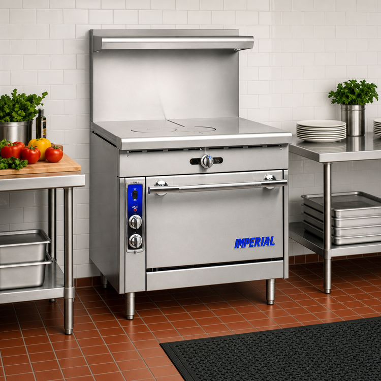 Product image #2 for Imperial Spec Series Heavy-Duty 36-Inch Gas Modular Range with (2) 18-Inch French Tops