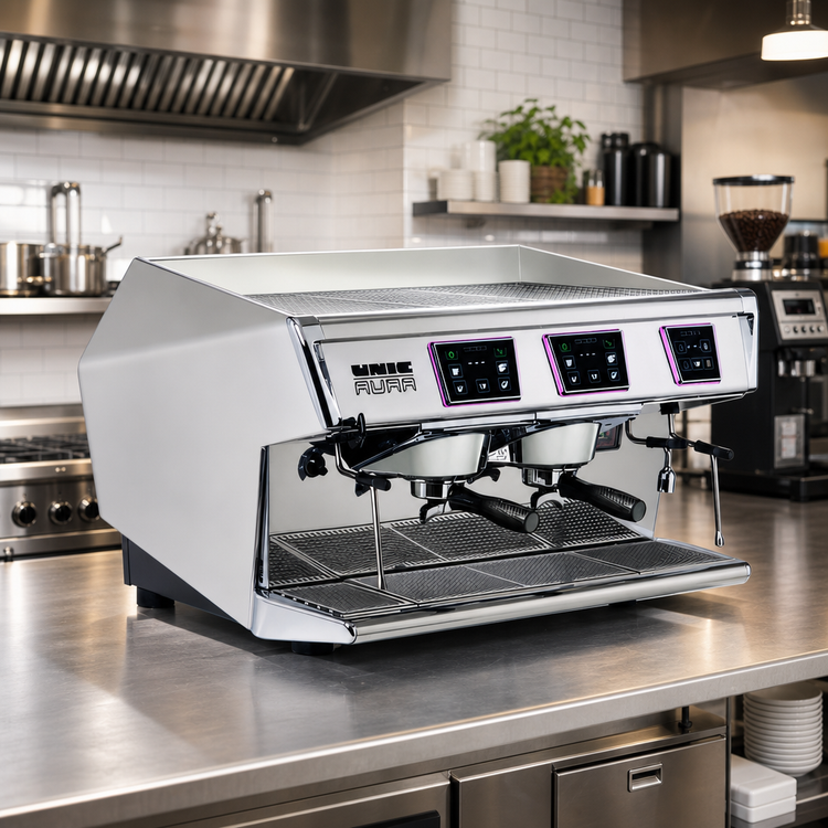 Product image #2 for UNIC Aura2 2-Group Automatic Commercial Espresso Machine with 10.1-Liter Boiler