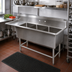 Thumbnail image #2 for John Boos Pro-Bowl 3-Compartment Sink with 18-Inch Left Drainboard, 20 x 20 x 12-Inch Bowls, 14-Gauge Type 300 Stainless Steel
