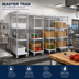Thumbnail image #2 for Master Trak 11 Ft Overhead Track Kit for High-Density Storage Shelving