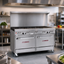 Thumbnail image #2 for Southbend Ultimate 60-Inch Gas Restaurant Range with 5 Open Burners, 24-Inch Charbroiler, Standard Oven, and Convection Oven