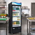 Thumbnail image #2 for Serv-Ware 1-Door 23 Cu. Ft. Black Glass Door Merchandiser Refrigerator
