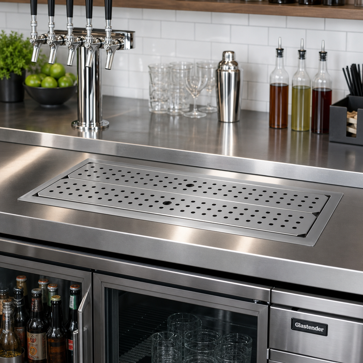 Product image #2 for Glastender 42-Inch x 18-Inch Drop-In Stainless Steel Drip Tray Trough