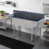 Thumbnail image #2 for Sapphire Manufacturing 3-Compartment Stainless Steel Sink with Dual Drainboards