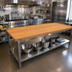Thumbnail image #2 for John Boos Appalachian Red Oak Edge Grain Island Countertop, 120 x 32 x 1-1/2 Inch, Penetrating Oil Finish