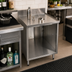 Thumbnail image #2 for CHOICE by Glastender 36-Inch Open Front Underbar Drainboard Cabinet, 19-Inch Deep, Doorless