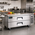 Thumbnail image #2 for Hurakan 60-Inch Two-Drawer Chef Base Refrigerator, 12.7 Cu. Ft., Self-Contained Side-Mounted Refrigeration
